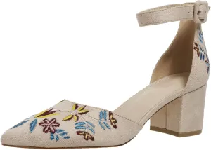Women's Ankle Strap Pointed Toe Block Heels with Ankle Strap Ladies High Heels Women's Sandals Casual Heels