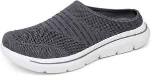 Womens Breathable Mesh Walking Mules Lightweight Breathable Slippers Mesh Slip-on Mule Shoes Orthopedic Closed Toe Sandal