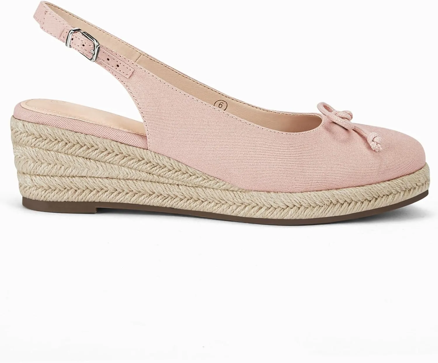 Womens Closed Toe Espadrilles Wedges Shoes Platform Slingback Mid Low Heel Canvas Bow Dress Sandals