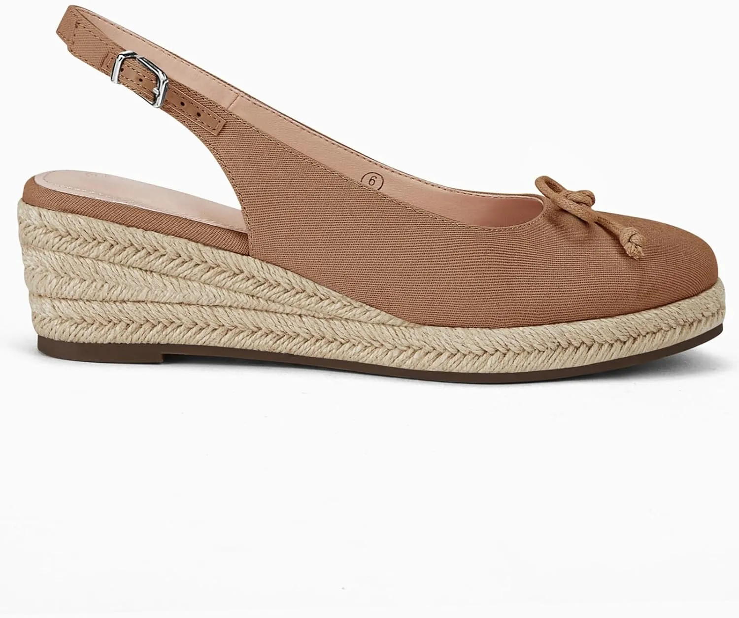 Womens Closed Toe Espadrilles Wedges Shoes Platform Slingback Mid Low Heel Canvas Bow Dress Sandals