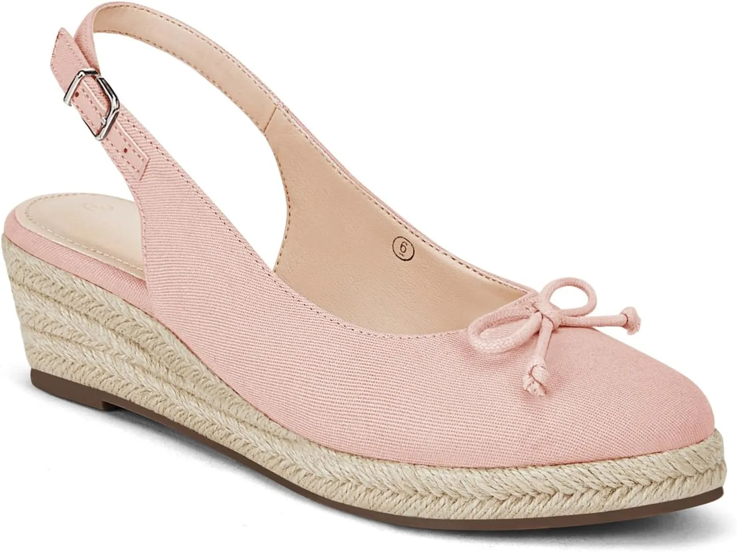 Womens Closed Toe Espadrilles Wedges Shoes Platform Slingback Mid Low Heel Canvas Bow Dress Sandals