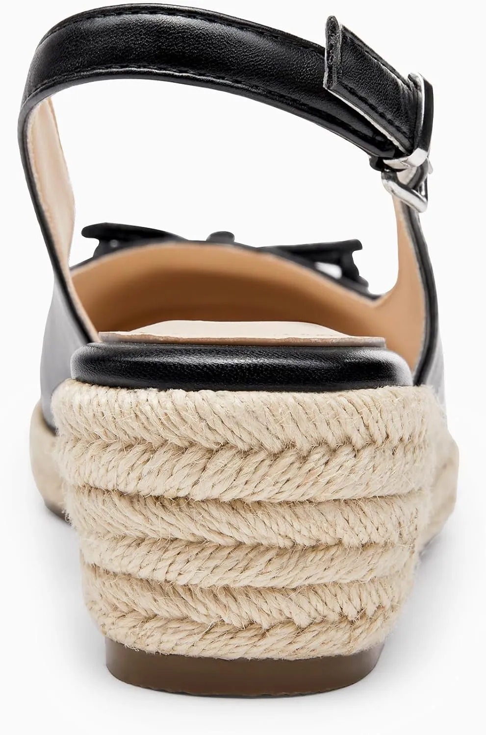 Womens Closed Toe Espadrilles Wedges Shoes Platform Slingback Mid Low Heel Canvas Bow Dress Sandals