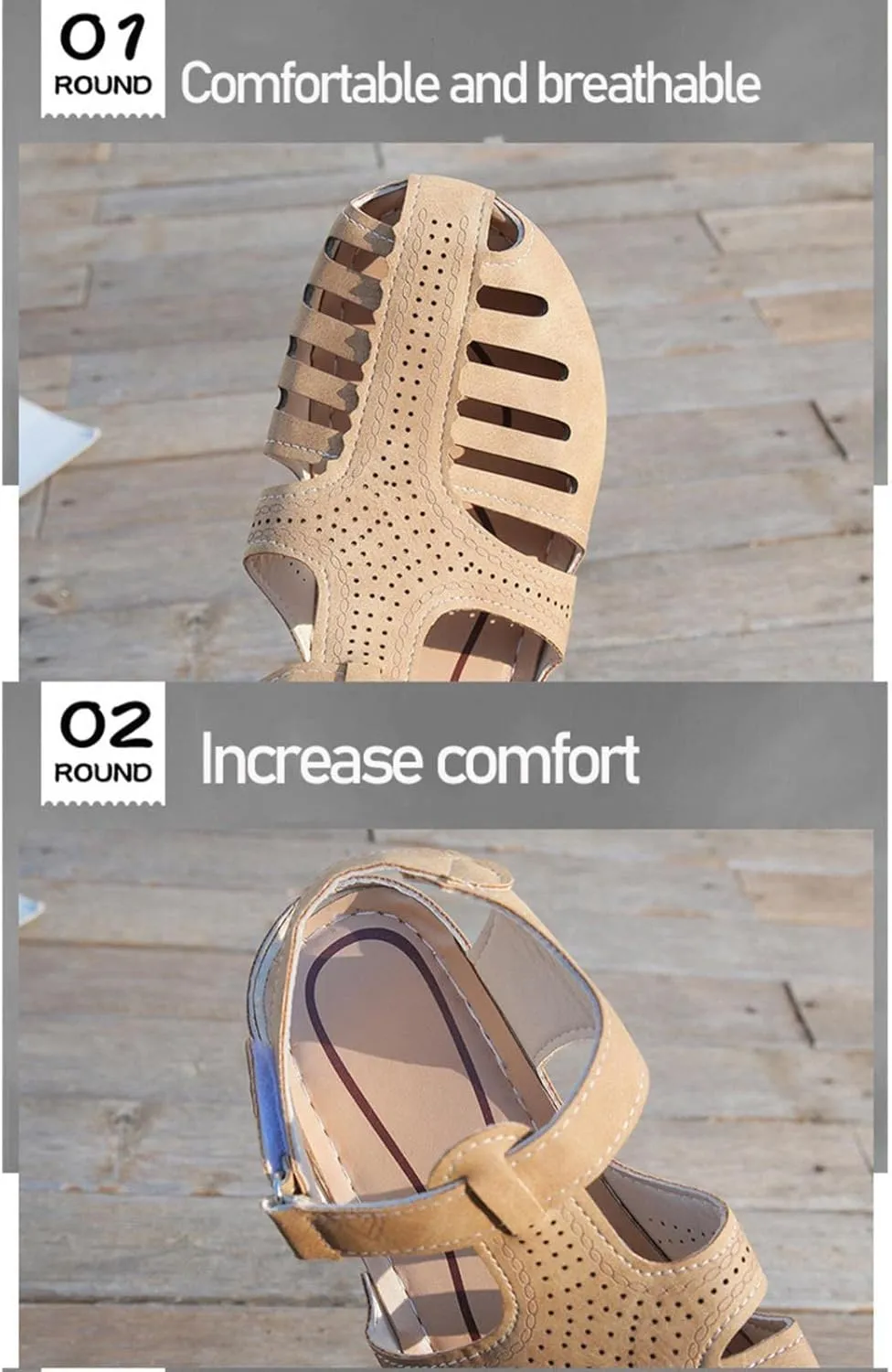 Womens Dressy Wedge Sandals Low Heel Elastic Ankle Strap Rhinestone Decor Summer Casual Shoes Comfortable Walking Platform Beach Footwear Orthopedic Shoes for Women