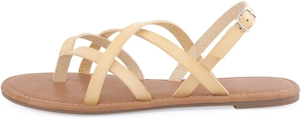 Women's Gladiator Flat Sandals Fisherman Strappy Sandals Ankle Strap Sandals