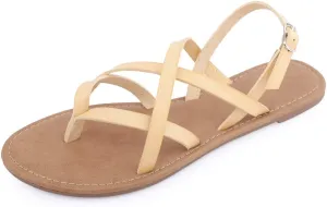 Women's Gladiator Flat Sandals Fisherman Strappy Sandals Ankle Strap Sandals
