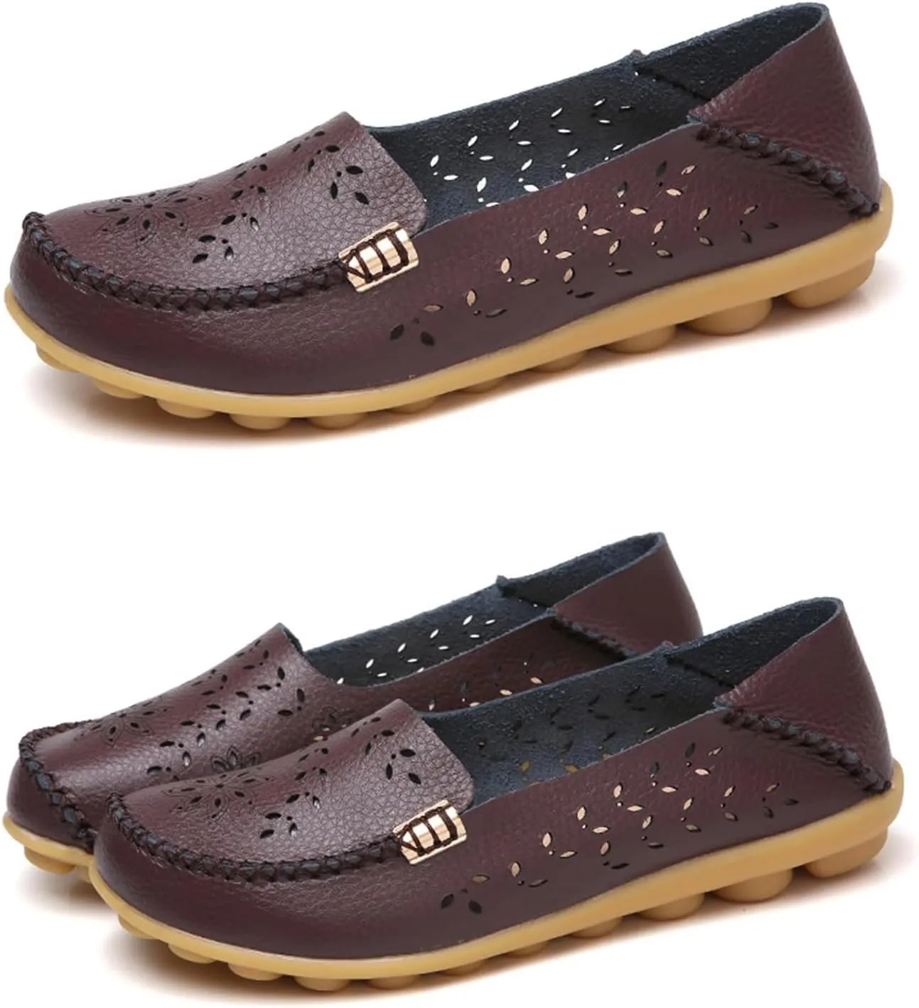Womens Loafers Comfortable Dressy Closed Toe Sandals Wide Width Flats Slip On Moccasins Casual Driving Shoes Summer Comfort Walking Shoes Breathable Work Dressy Shoe Trending Sandals for Women