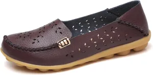 Womens Loafers Comfortable Dressy Closed Toe Sandals Wide Width Flats Slip On Moccasins Casual Driving Shoes Summer Comfort Walking Shoes Breathable Work Dressy Shoe Trending Sandals for Women