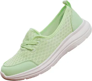 Womens Loafers Slip On Shoes Low Top Fashion Sneakers Breathable Slip On Arch Support Non-Slip Shoes Casual Walking Shoes