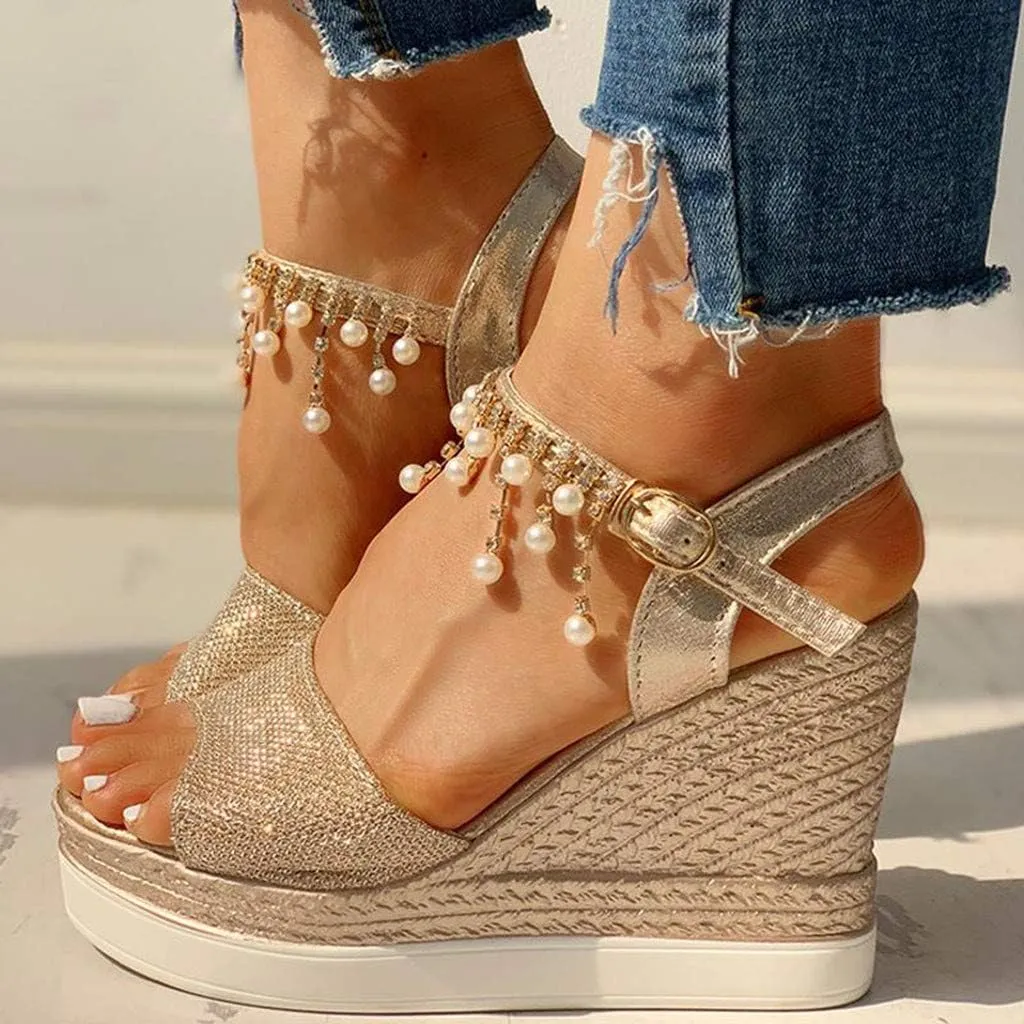 Womens Low Wedge Sandals Size 10 Wide Width Sandals for Women Plus Size Arch Support Black Open Toe Sandals for Women Dressy Platform Womens Black Wedge Sandals Wide Width Sandals Women