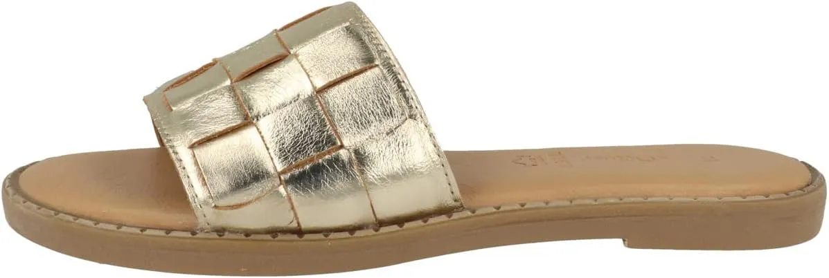 Women's Mules 5-27104-20, platinum, 10 Women