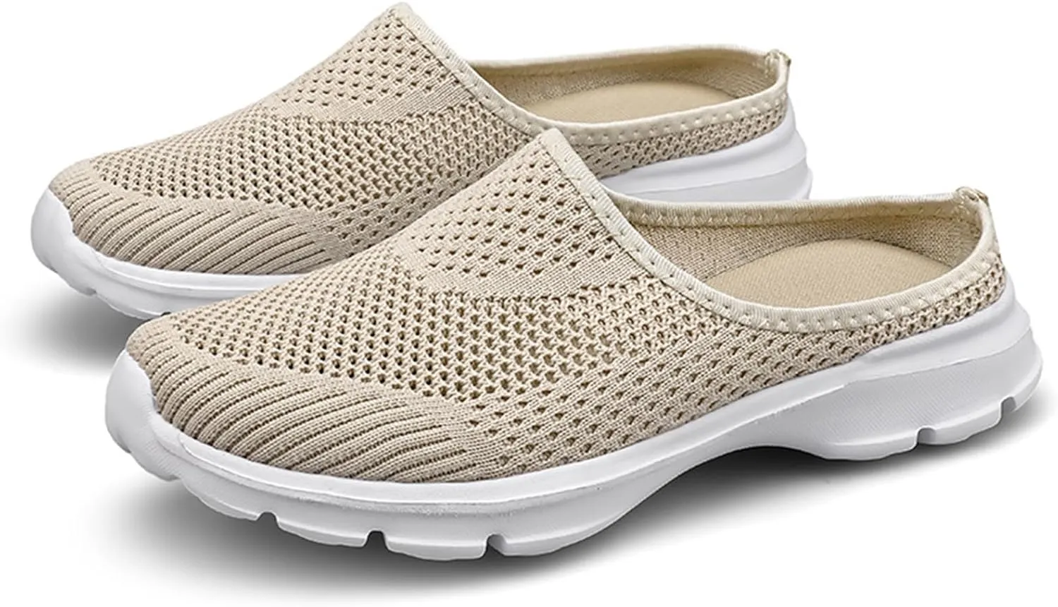 Women's Mules & Clogs Breathable Mesh Slippers 2025 Backless Walking Sneakers Comfortable Closed Toe Slides Non-Slip Hiking Shoes