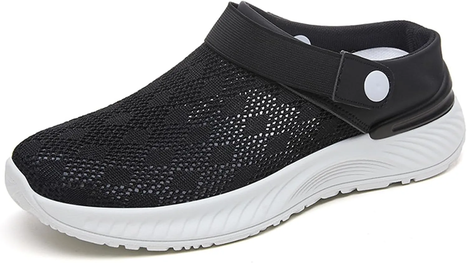 Women's Orthopedic Sandals Summer Breathable Mesh Hollow Out Walking Mules Casual Lightweight Closed Round Toe Slip On Outdoor Beach Shoes Fashion Quick Drying Water Shoes