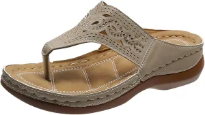 Womens Orthopedic Walking Sandals with Arch Support Adjustable Straps Comfortable Summer Beach Casual Outdoor Slides Plantar Fasciitis Relief Recovery Footwear