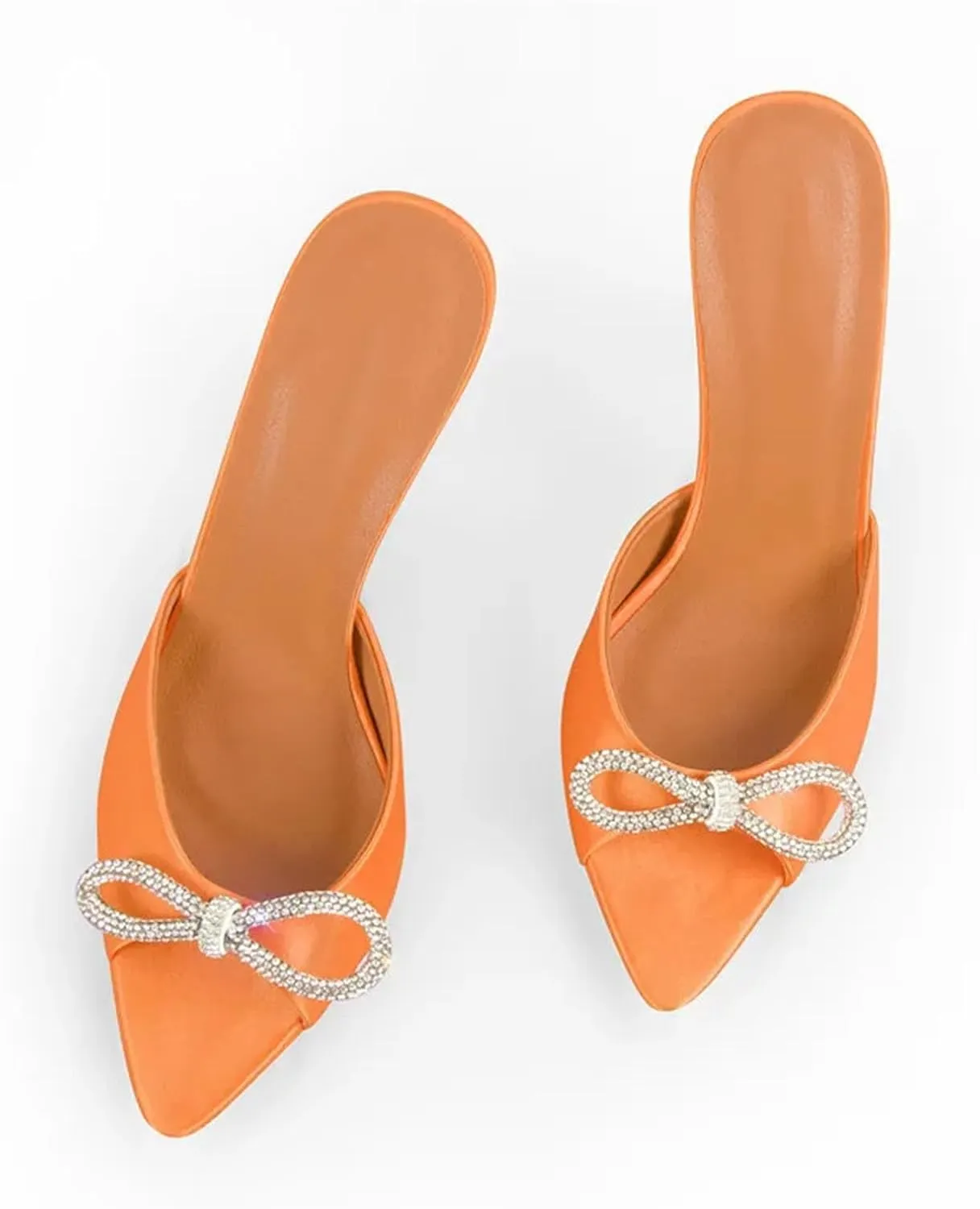 Women's Peep Toe Gold Mules - Big Size Classic Summer Stilettos