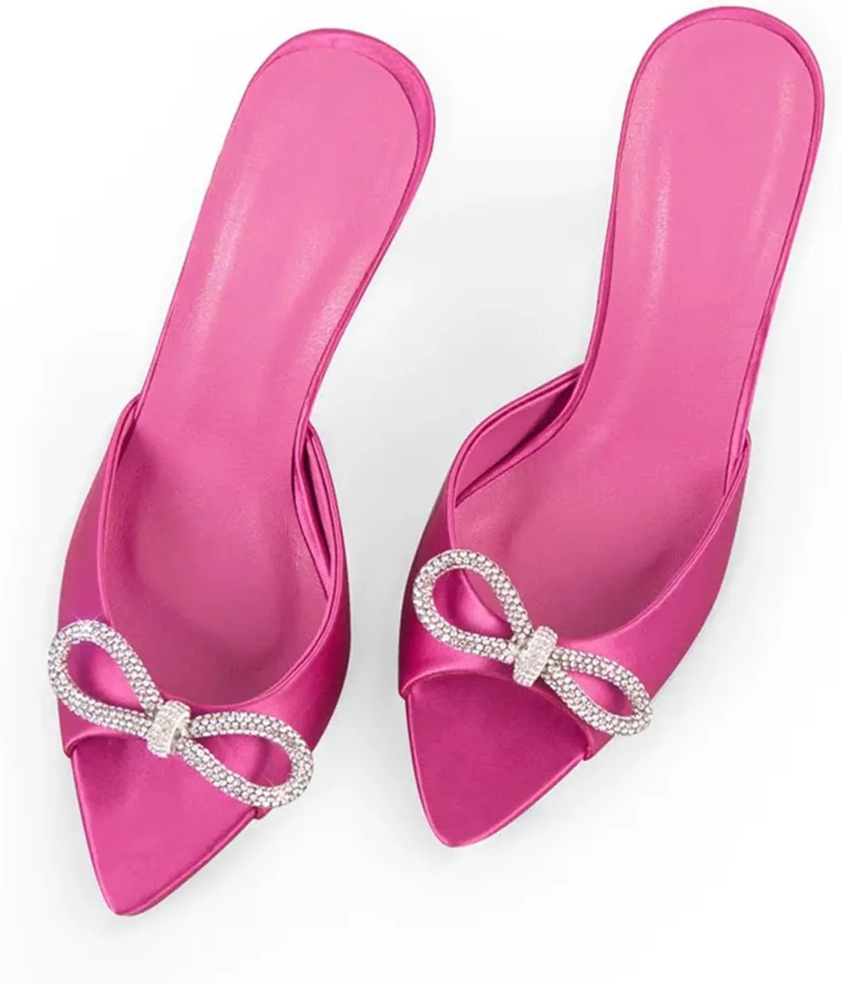 Women's Peep Toe Gold Mules - Big Size Classic Summer Stilettos