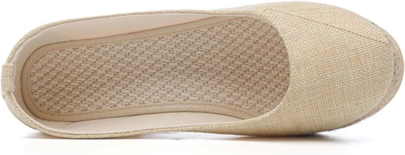 Women's Platform Espadrilles Wedge Sandals Closed Pointed Toe sandals Slip On Comfortable Platform lightweight shoes comfy Pumps Shoes dressy casual summer shoes