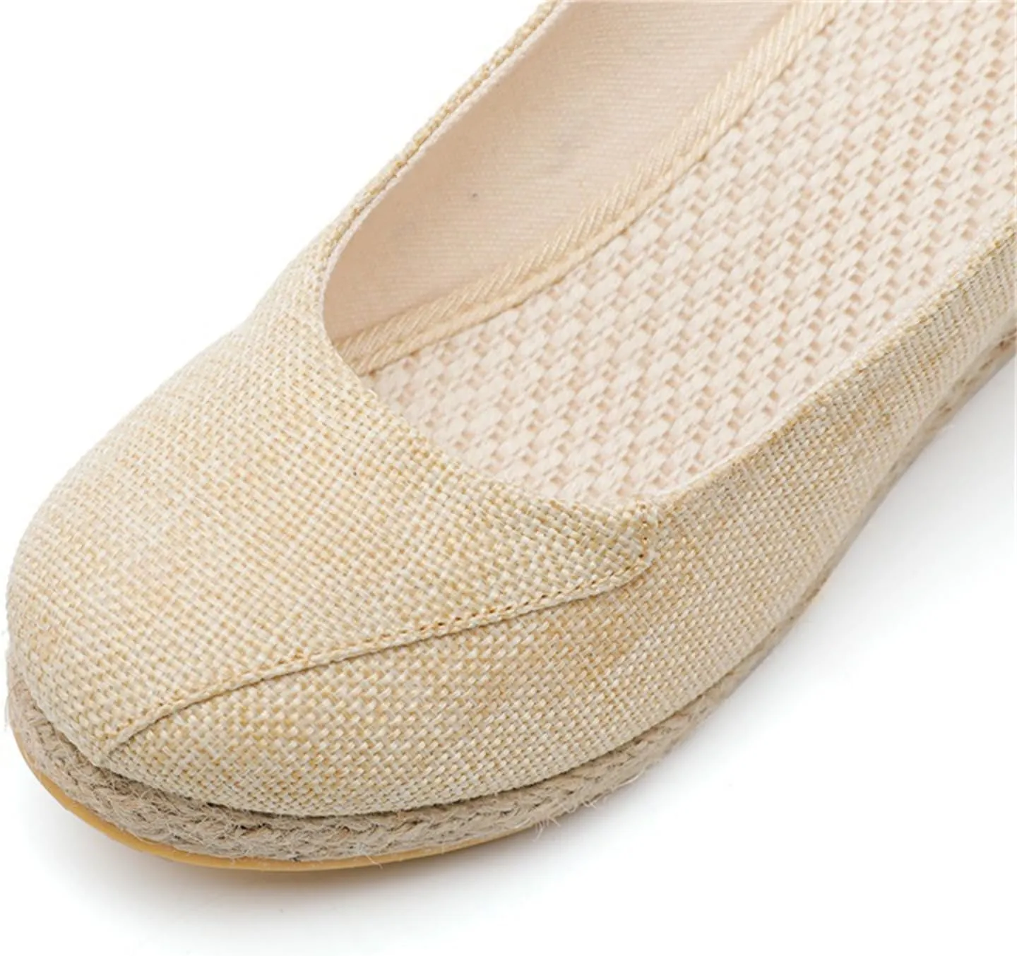 Women's Platform Espadrilles Wedge Sandals Closed Pointed Toe sandals Slip On Comfortable Platform lightweight shoes comfy Pumps Shoes dressy casual summer shoes