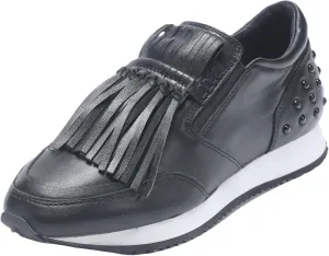 Women's Platform Sneakers Classic Vintage Tassels Round Toe Loafers Casual Slip On Walking Dressy Shoes