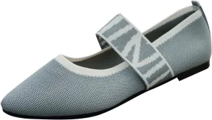 Womens Pointed Toe Flats Knit Dress Shoes Comfort Women Shoes Slip On Shoes Classic Softable Shoes Business Work Shoes