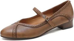 Womens Shoes Summer Strap Pointed Toe Oxford Shoes Loafers Spring Vintage for Woman
