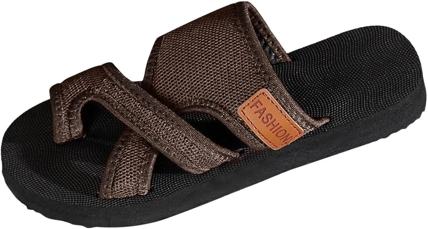Womens Slide Sandals with Arch Support Adjustable Orthopedic Flip Flops Walking Summer Shoes Summer Casual Mesh Flats Slippers Breathable Comfortable