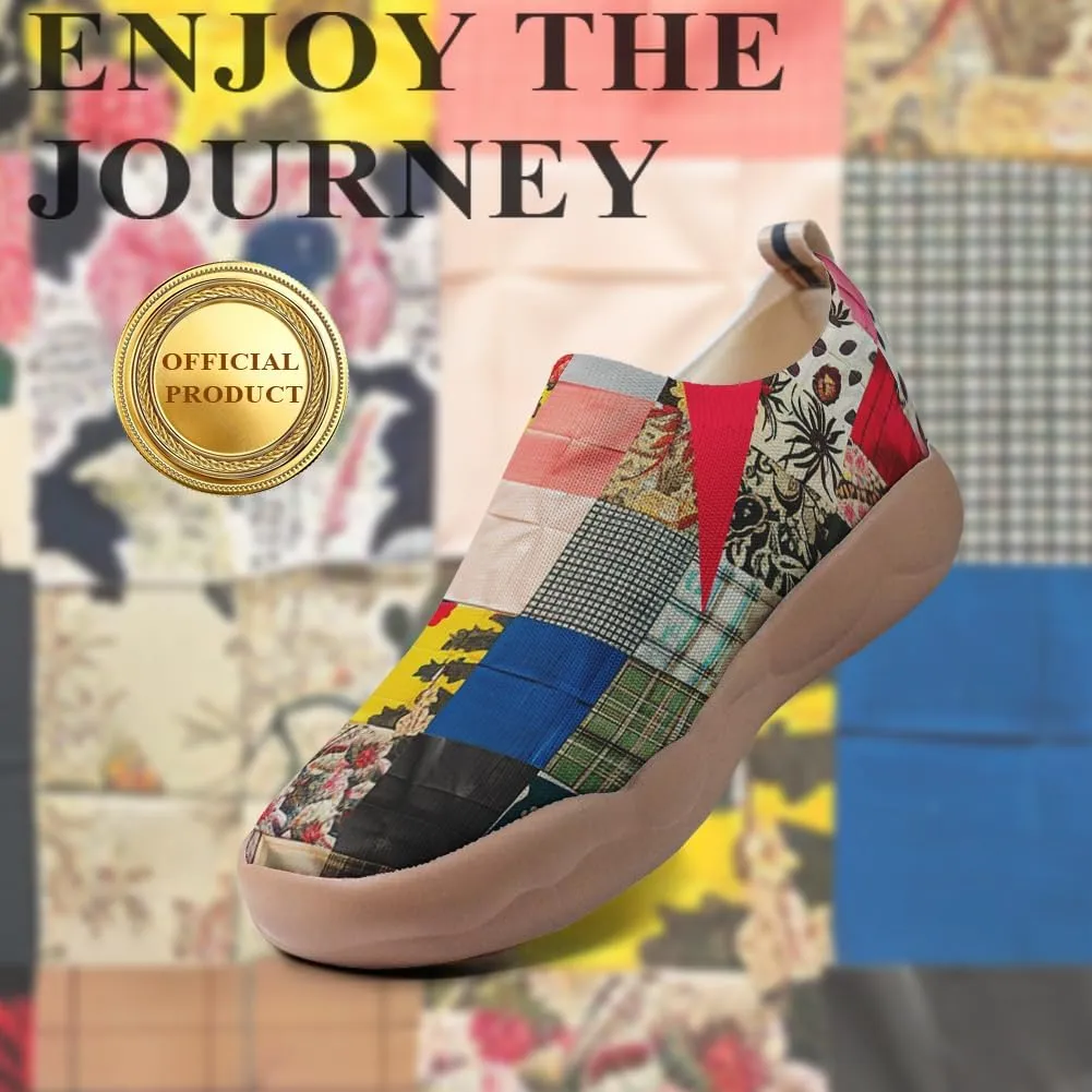 Women's Slip Ons Lightweight Flats Sneakers Walking Casual Loafers Art Painted Travel Shoes