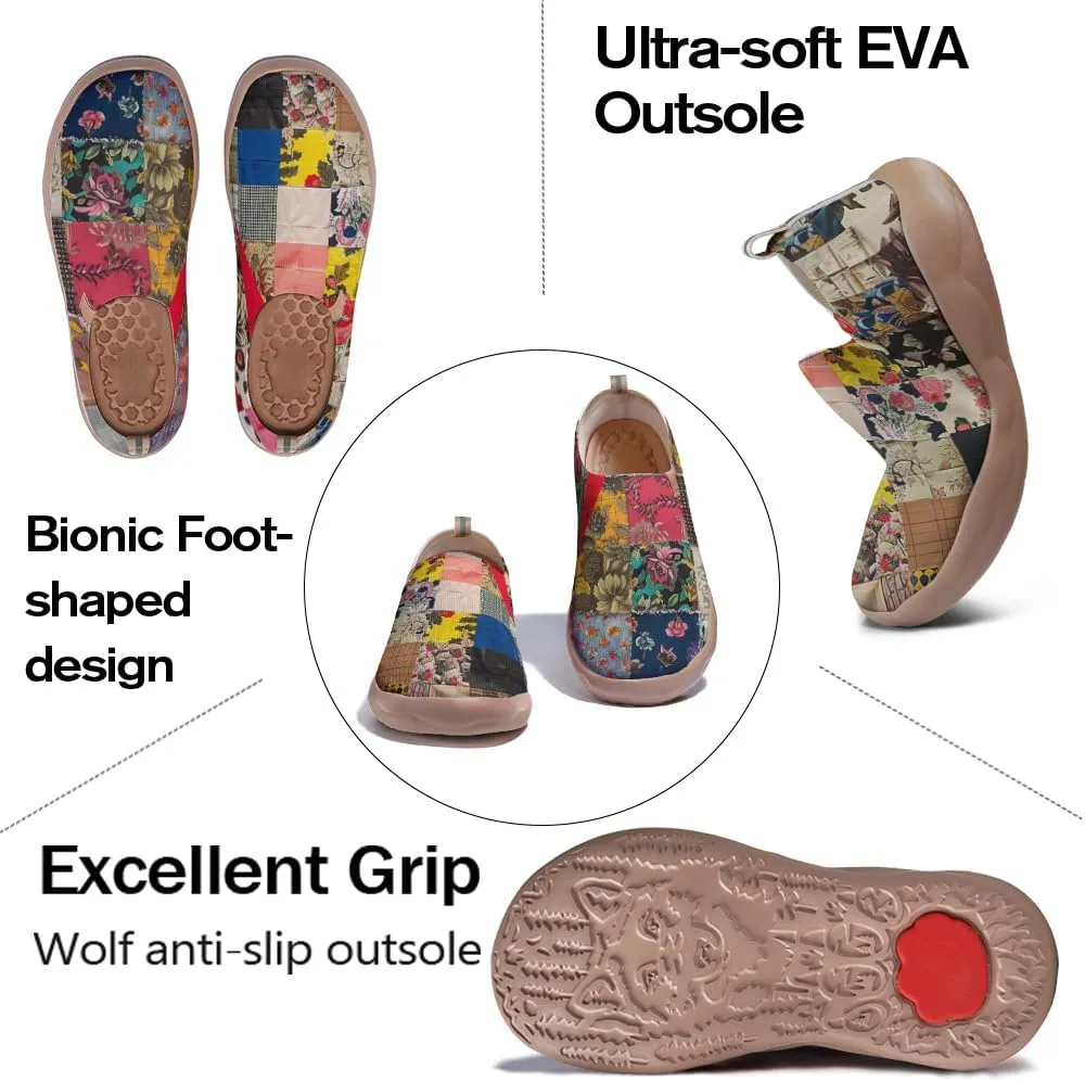 Women's Slip Ons Lightweight Flats Sneakers Walking Casual Loafers Art Painted Travel Shoes