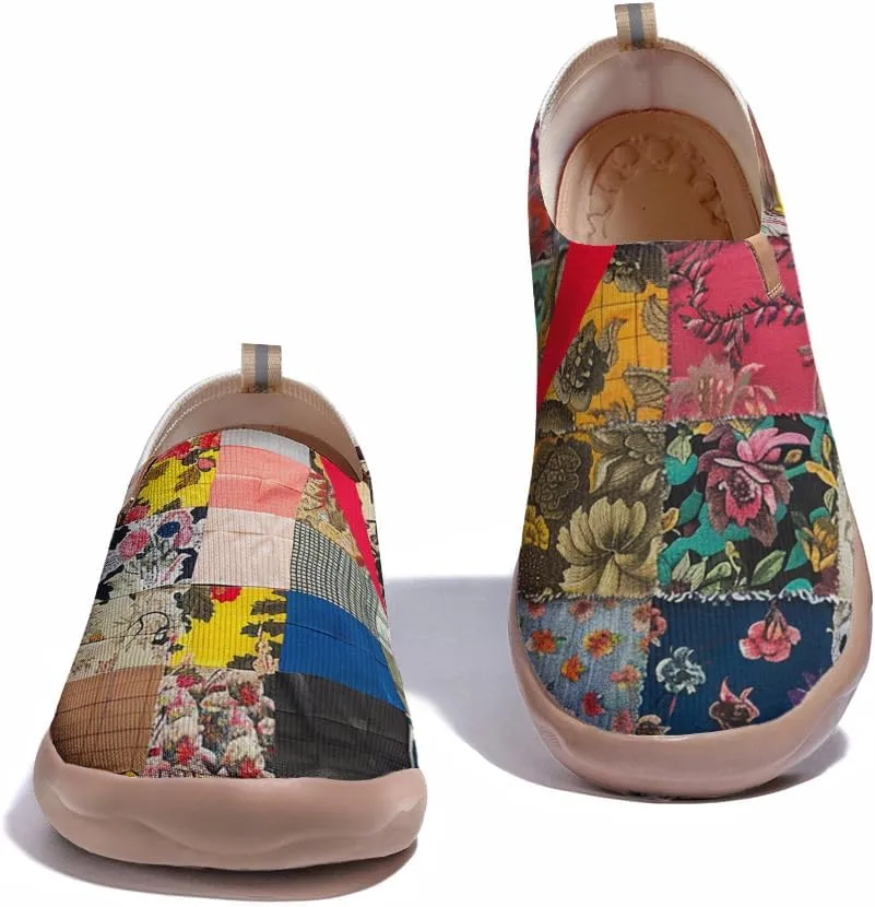 Women's Slip Ons Lightweight Flats Sneakers Walking Casual Loafers Art Painted Travel Shoes