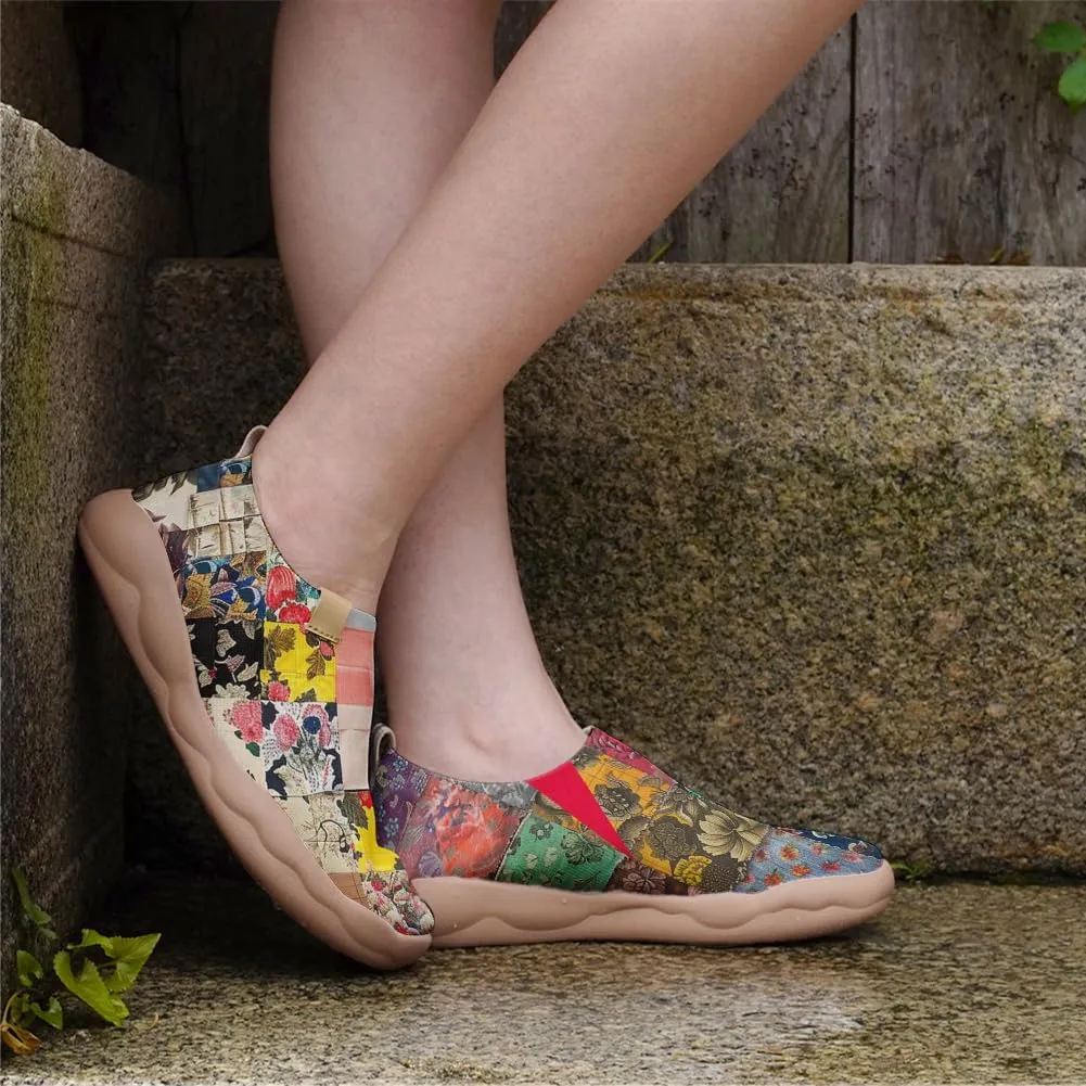 Women's Slip Ons Lightweight Flats Sneakers Walking Casual Loafers Art Painted Travel Shoes