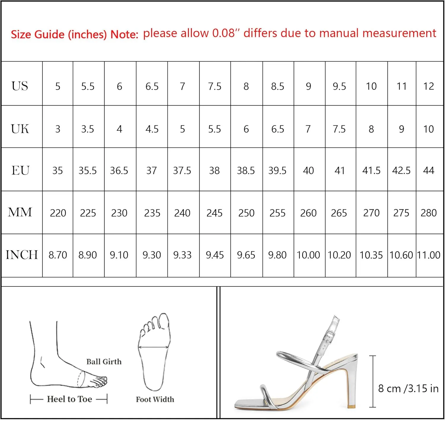 Womens Strappy Sandals Open Toe Ankle Strap Heeled Sandals Square Toe High Heels for Women