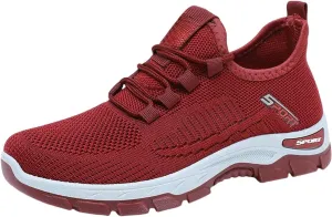 Womens Summer Running Shoes 2025 Non Slip Shoes Breathable Lightweigh Non Slip Athletic Sports Walking Sneakers
