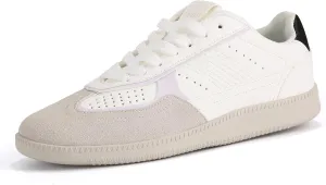 Women's Tennis Skate Sneakers Fashion Classic Retro Gum Sole Shoes Casual Walking Footwear Anti Slip Trainers