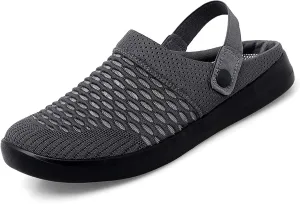 Women's Walking Shoes Knitted Breathable Clogs Lightweight Slip-On Mules Non-Slip Quick Drying Sandals Comfortable Garden Clogs Pool Water Shoe Hiking House Traveling Shoes Casual Beach Slippers