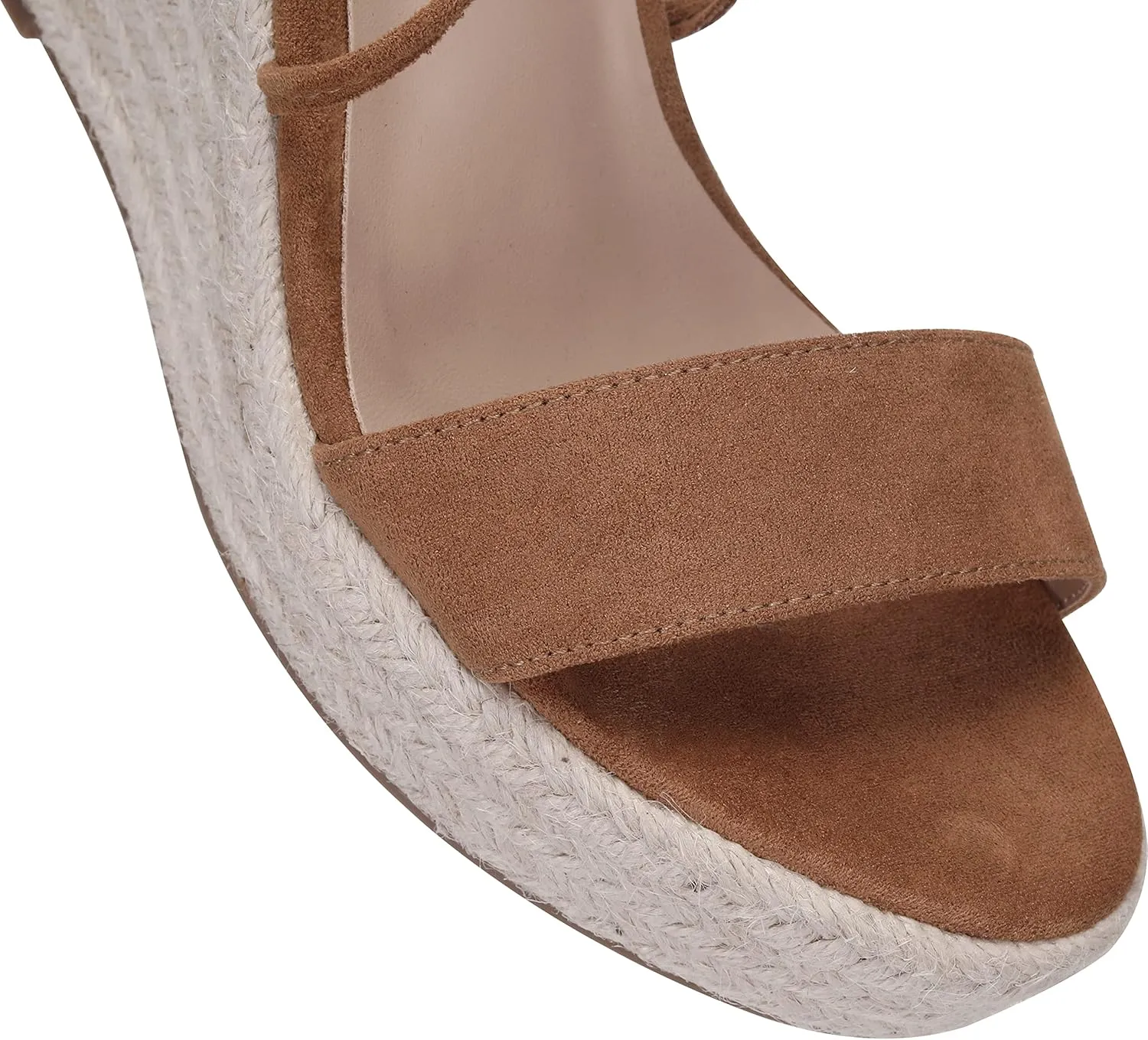 Women's Wedge Platform Espadrille Open Toe Lace-Up Sandals, Cross Strap Wedge Sandals Summer Espadrilles Ankle Strap Buckle Platform Sandals