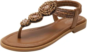Womens Wedges Sandals Elastic Ankle Strap Casual Beach Shoes Slingback Toe Bohemian Beaded Womens Bow Sandals Size 11