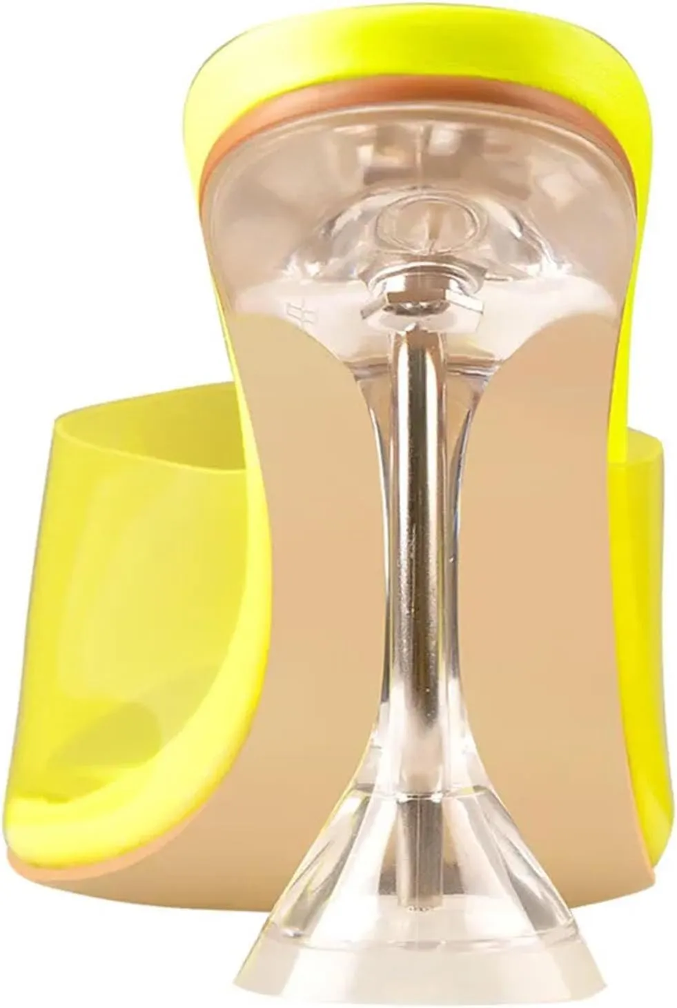 Women's Yellow PVC Mules - Tapered Spike Heel Summer Sandals