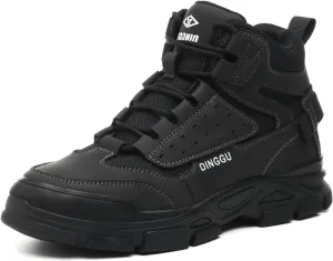 Work Boots for Men Safety Steel Toe Boots，Comfortable Industrial & Construction Shoes Puncture Proof Non Slip Mens Work Boots