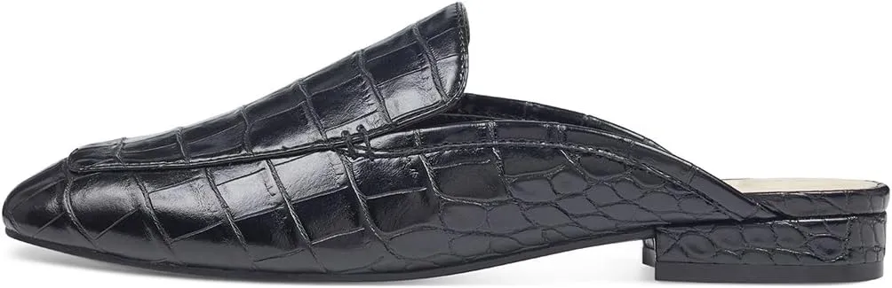 YDN Women Low Heel Mules Slip On Flats Loafers Pointy Toe Clogs Slide Slipper Shoe Size 4-15 US