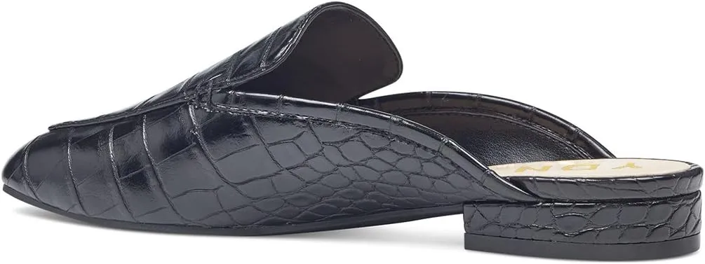 YDN Women Low Heel Mules Slip On Flats Loafers Pointy Toe Clogs Slide Slipper Shoe Size 4-15 US