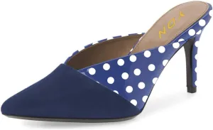YDN Women Pointed Toe Mid Heel Clogs Mules Slip on Sandals Slide Dress Shoes Size 4-15