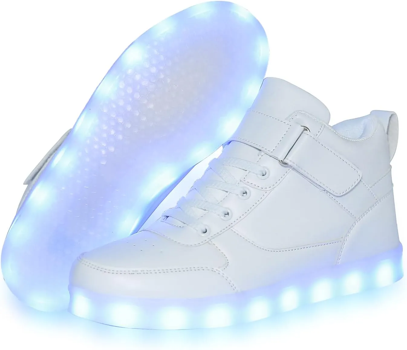 YuanRoad Unisex LED Light Up Shoes with USB Charging Glowing Luminous LED Sneakers