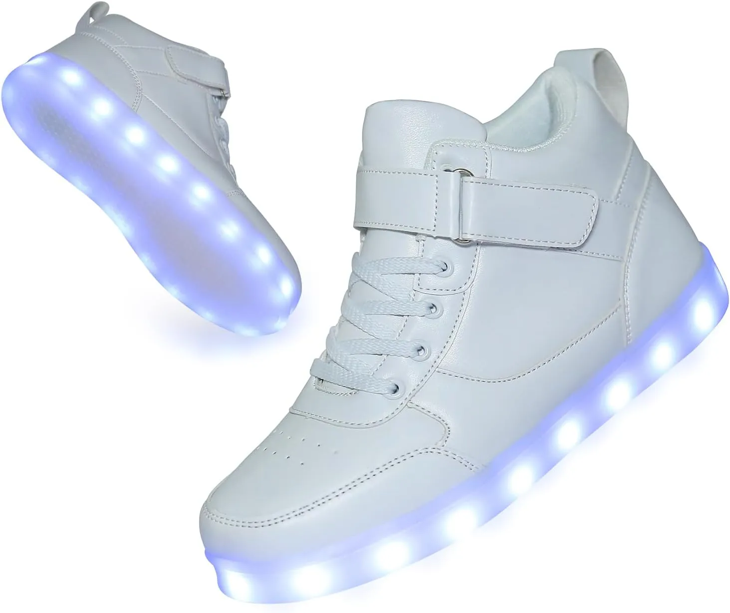 YuanRoad Unisex LED Light Up Shoes with USB Charging Glowing Luminous LED Sneakers