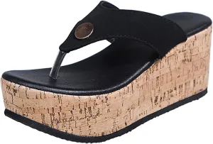 ZBYY Women Wedge Sandals Platform Slip on Cork Wedge Mules Platform Slide Sandals Summer Flip Flop Gladiator Sandals
