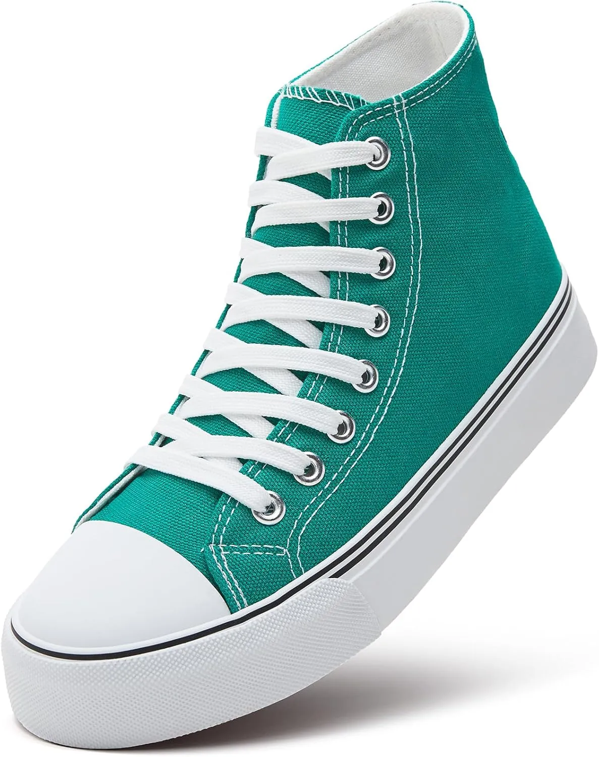 ZGR Womens High Top Canvas Sneakers,Lace-up Canvas Shoes,Casual Tennis Walking Shoes