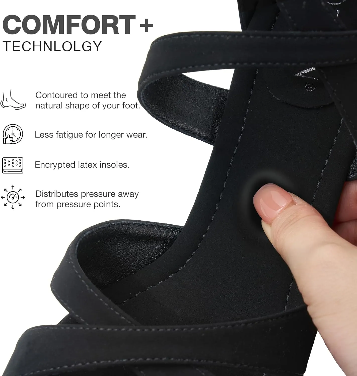 ZURIN Womens Chunky Low Heels Comfortable Open Toe Ankle Strap Heeled Sandals Strappy Block Heels Dress Shoes for Wedding Bridal Evening Party Prom