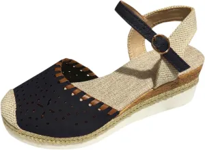 ZWRXW Closed Toe Sandals Women Arch Support Orthopedic Platform Wedge Sandals Buckle Ankle Strap Walking Sandal Boho Elegant Dressy Summer Shoes