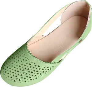 ZWRXW Sandals for Women Dressy Hollow Ballet Flats Round Toe Low Heels Lightweight Flats Sandals Casual Summer Slides Sandal Wedge Shoes Walking Shoes with Comfortable Plantar Fasciitis Arch Support