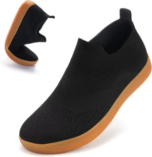 ZYEN Wide Toe Box Shoes Women Wide Width Sneakers Zero Drop Minimalist Barefoot Shoes Comfort Non-Slip Wide Running Walking Shoes